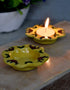 Blue Pottery T-Light Holder Set Of 2 pcs